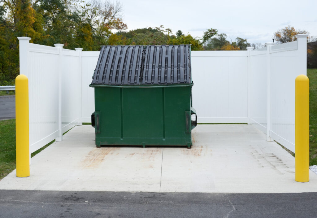 dumpster pad cleaning