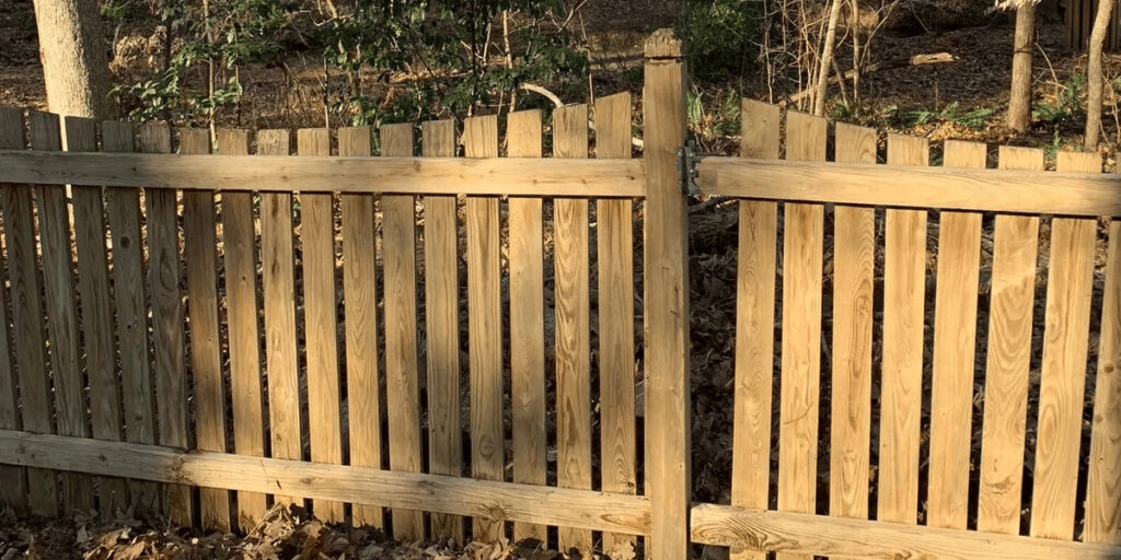 After fence cleaning